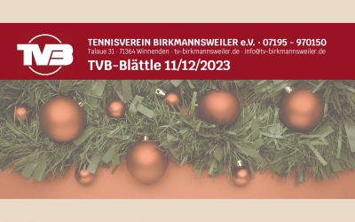 Blättle November / Dezember 2023