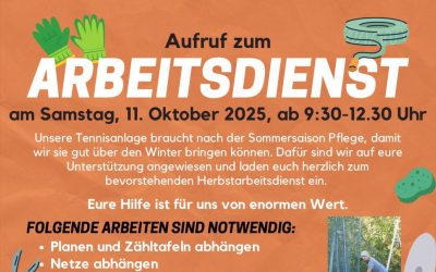 Arbeitsdienst am 11. Oktober