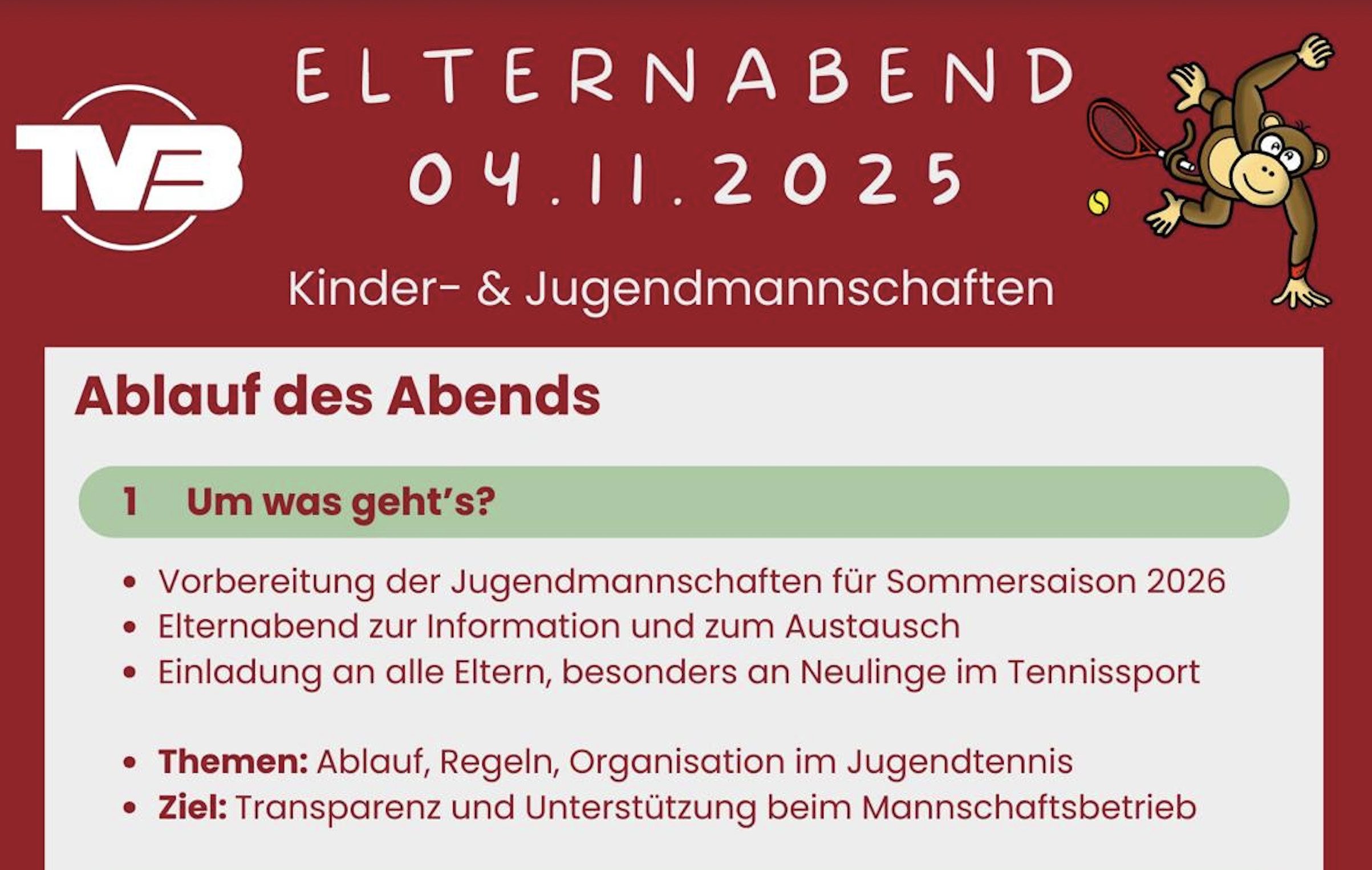 Elternabend 2025 Kinder und Jugend Elternabend 2025 Kinder und Jugend