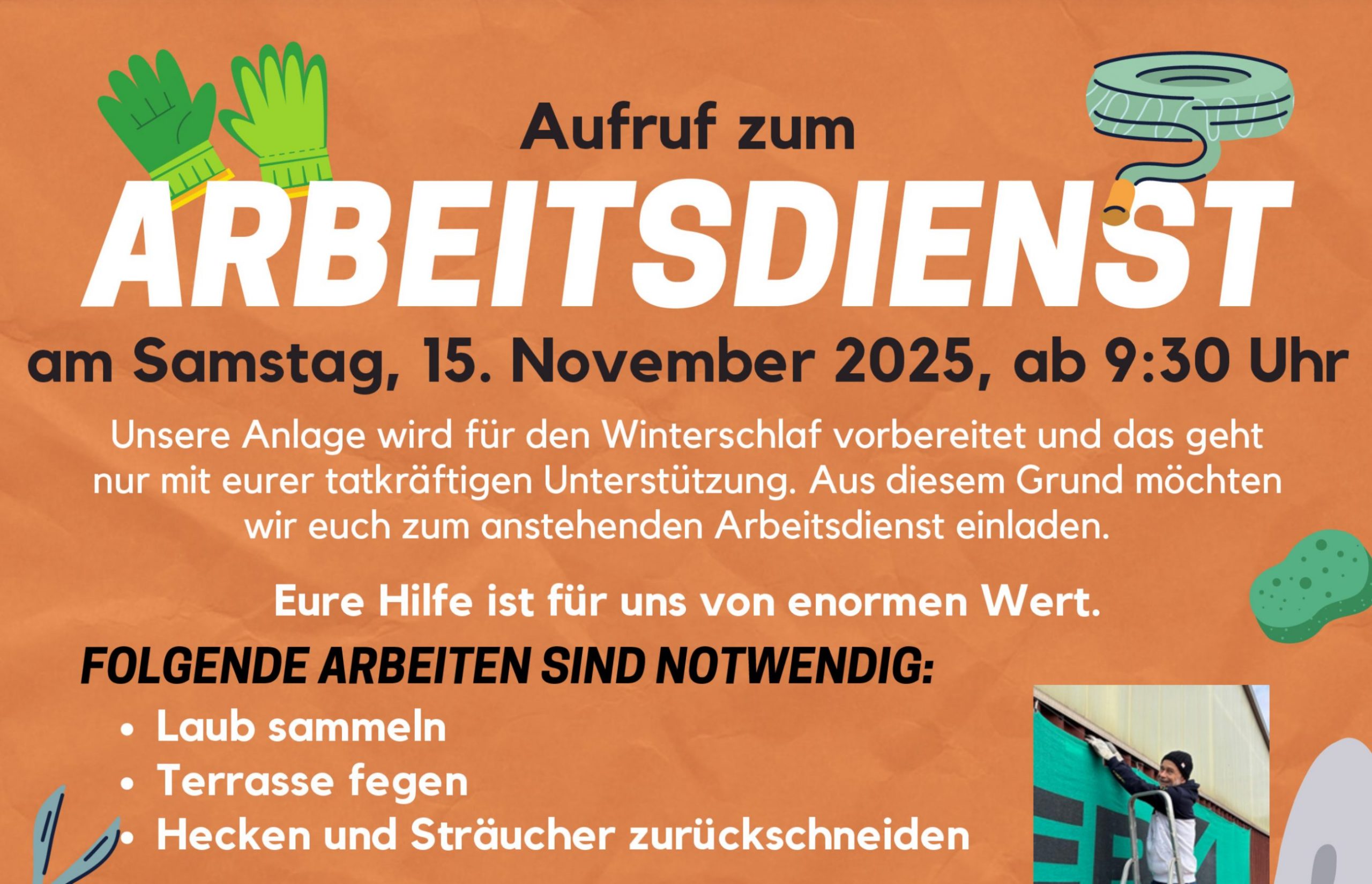 Beitragsbild Arbeitsdienst 2025 November