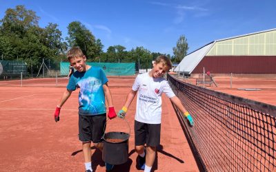 Arbeitsdienst vor dem Sparkassen-Cup – Gemeinsam die Anlage vorbereitet!